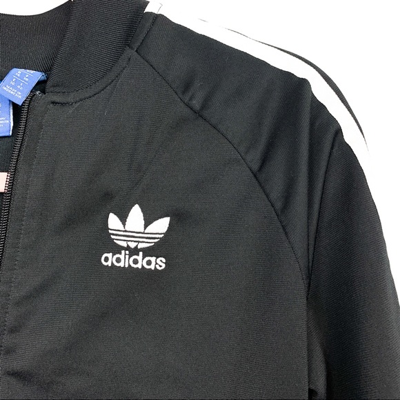 *SOLD* Adidas Classic Black and White Zip-Up Jacket - Picture 2 of 9